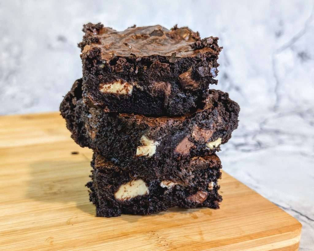 triple chocolate brownie