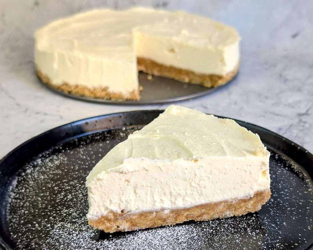 No Bake Vanilla Cheesecake